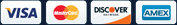 Four distinct credit cards displayed, showcasing various forms of payment they accept.